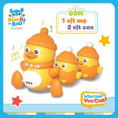 Đồ Chơi Đàn Vịt - Tập Bò Cho Bé PEEK A BOO PAB067