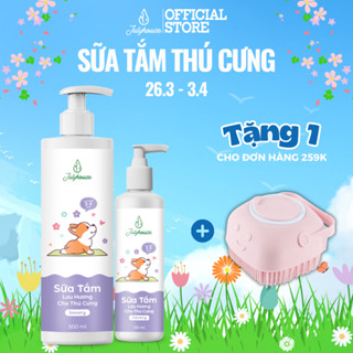 Sữa tắm cho chó mèo Julyhouse 150/500ml Savory hương chanh thanh mát giúp làm sạch khử mùi lưu hương thơm 3-5 ngày