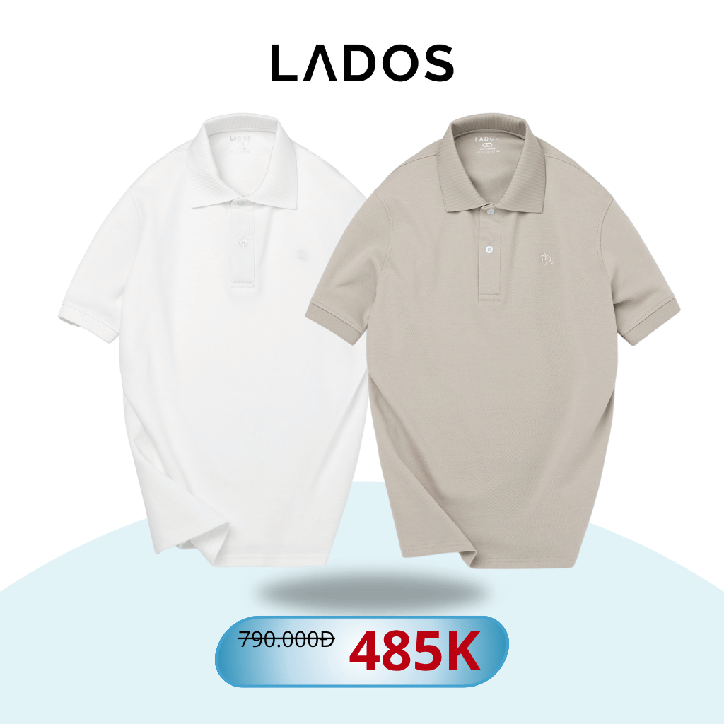 COMBO 2 Áo Thun Polo 9156 Chất Thun Cá Sấu Interlock Cao Cấp LADOS-7165 Form Regular Sang Trọng