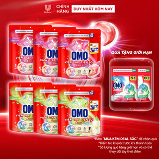 Combo 3 túi viên giặt tiện lợi OMO 3 trong 1 (30 viên/50 viên)