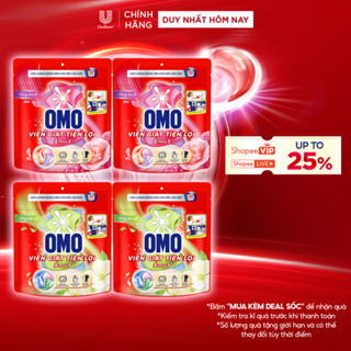 Combo 2 túi viên giặt tiện lợi OMO 3 trong 1 (30 viên)
