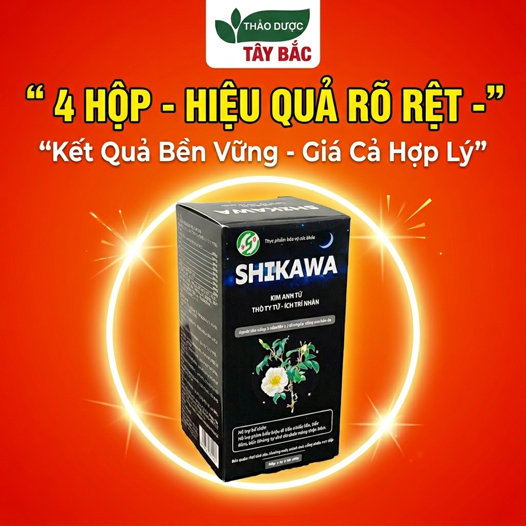 Viên Uống Hỗ Trợ Ngừa Tiểu Đêm, Bổ Thận Shikawa Chính Hãng Hộp 30 Viên