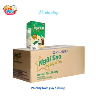 THÙNG 12 HỘP VINAMILK  SỮA ĐẶC PHƯƠNG NAM 1284g Hộp Giấy Xanh