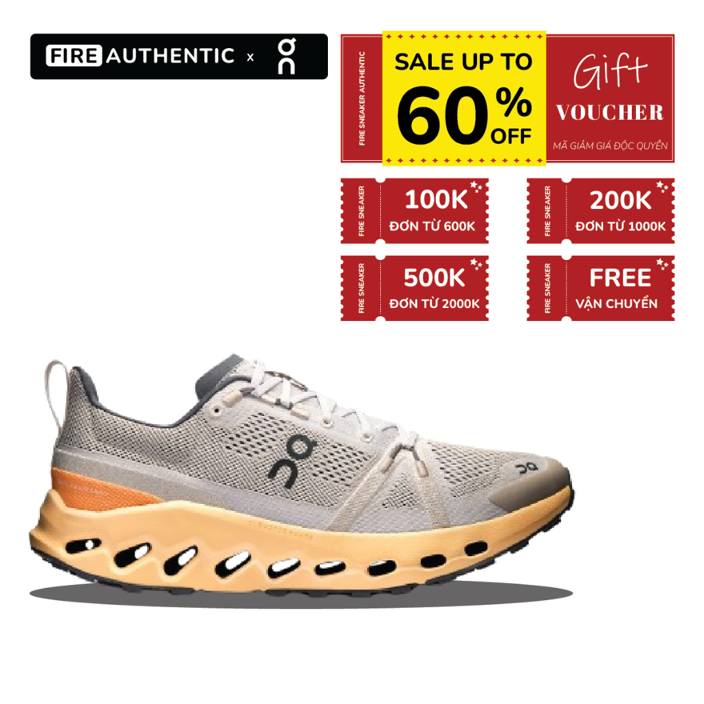 | Fire Authentic | Giày On Running CLOUDSURFER TRAIL Silver | Blonde
