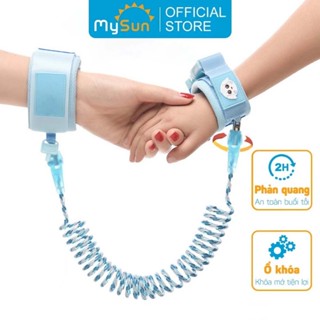 Dây đai dắt bé đi dạo chống lạc vòng đeo tay phản quảng có khóa an toàn cho trẻ em MySun