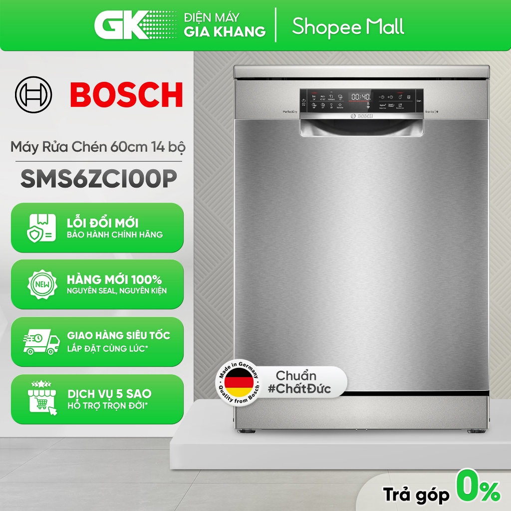 Máy Rửa Bát Độc Lập Rửa 14 Bộ SMS6ZCI00P - [Freeship HCM]