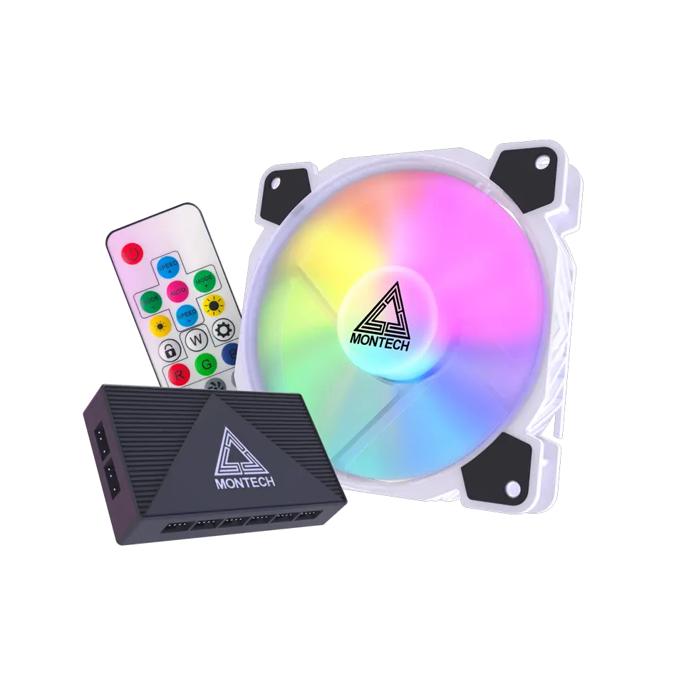 Quạt tản nhiệt Montech Z3 Pro ARGB PWM (3 FAN + HUB + REMOTE)