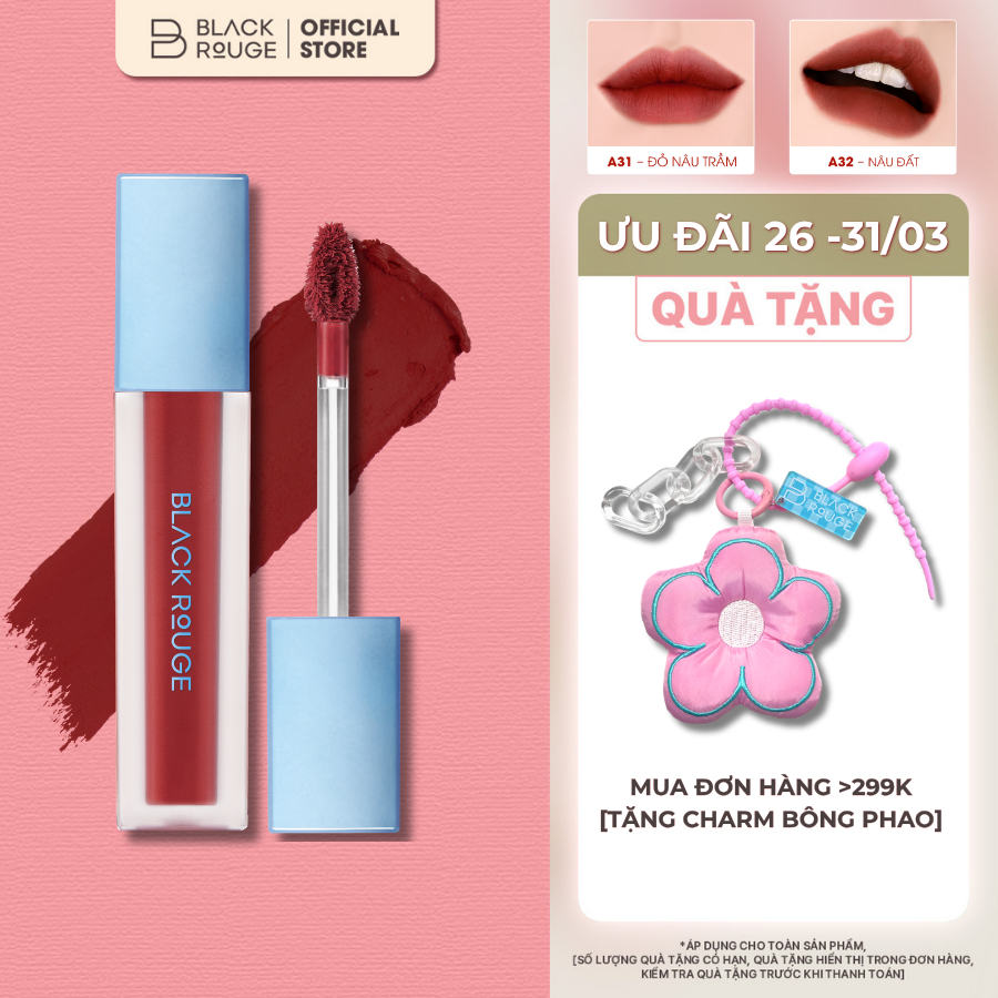 Son Kem Black Rouge Air Fit Velvet Tint Ver 6 - 4,5g