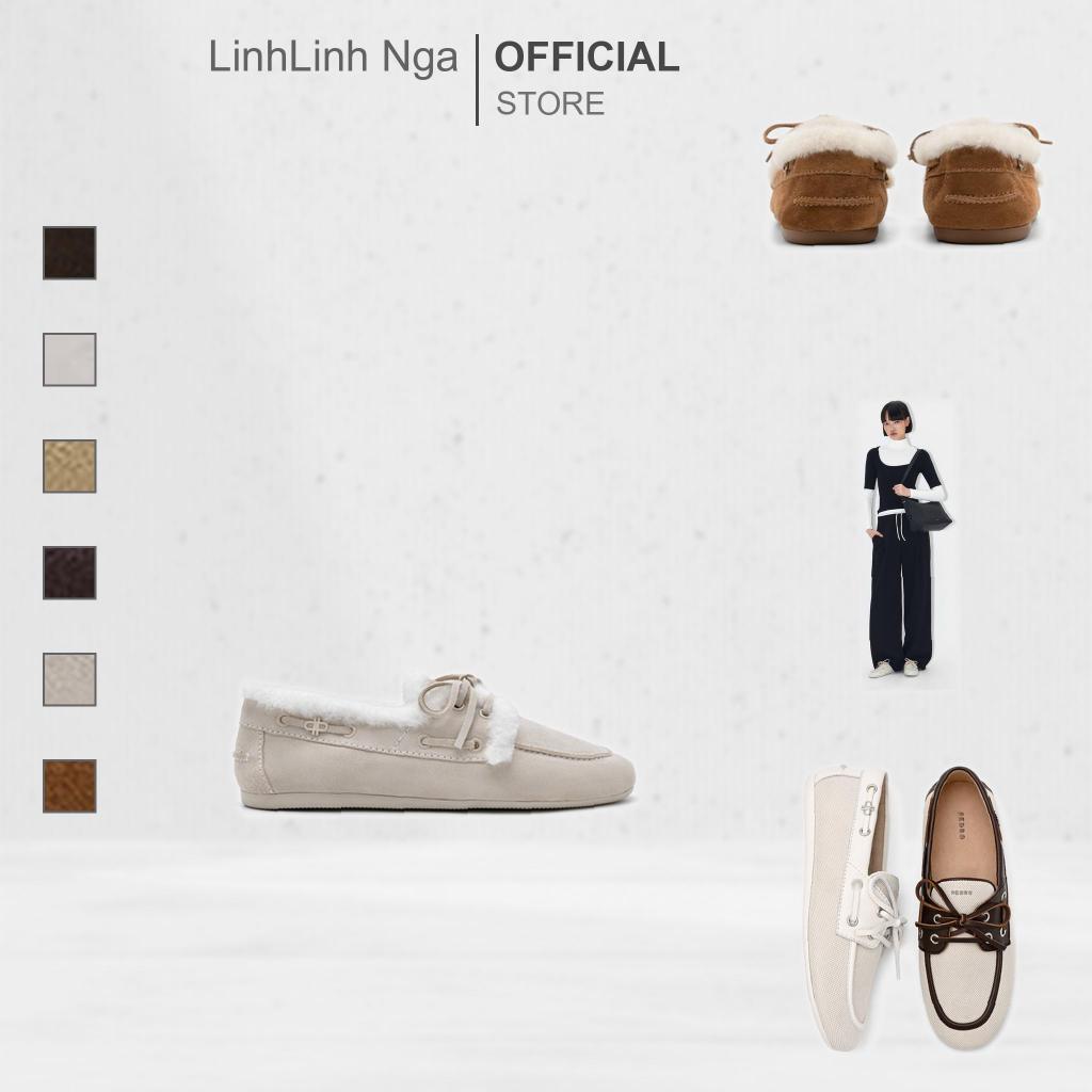 Giày PEDRO Dee Leather Boat Shoes - PW1-66600017 chính hãng đủ bill