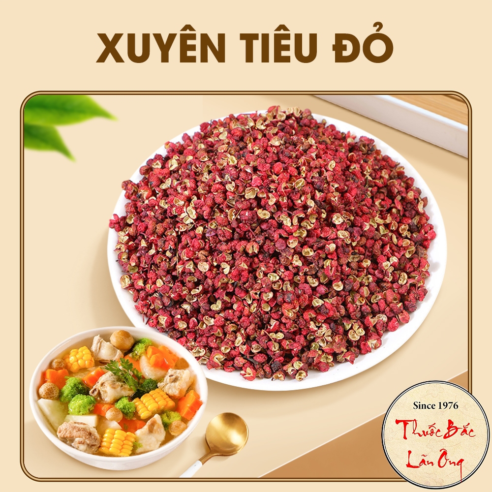 Xuyên tiêu đỏ 1kg, hoa tiêu Tứ Xuyên cay, tê, gia vị lẩu, làm gà ủ muối, thơm ngon, chuẩn vị