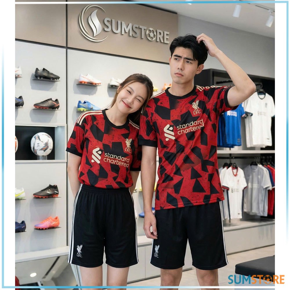 Quần Áo Bóng Đá Liverpool Đỏ Đô Siêu Ngầu - Đồ Đá Banh Thể Thao Nam Nữ Mới Đẹp