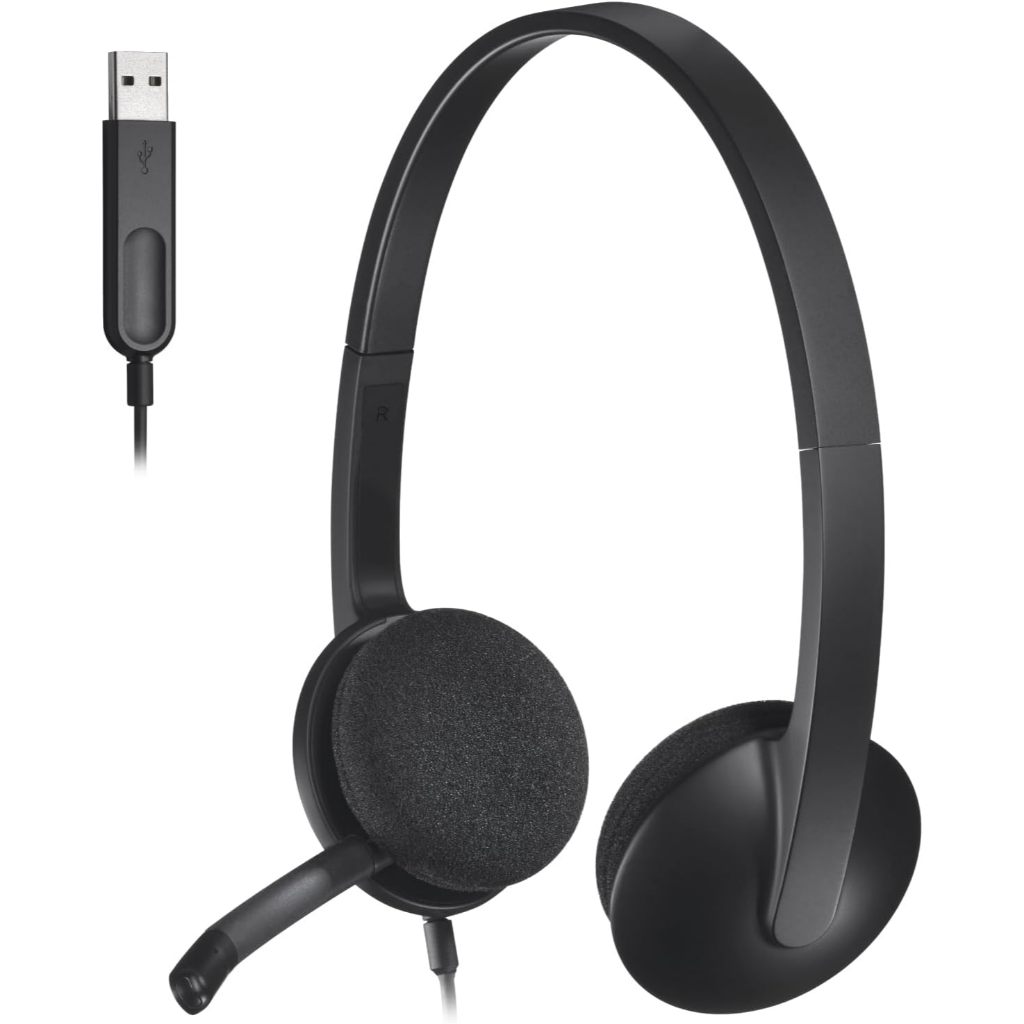 Tai nghe có dây Logitech H340 - Mic giảm ồn, kết nối USB-A