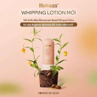 [KOL LIVE] Kem dưỡng ẩm cho bé Huggies Power of Seed 150g MỚI với tinh chất Moroccan Seed oil quý hiếm