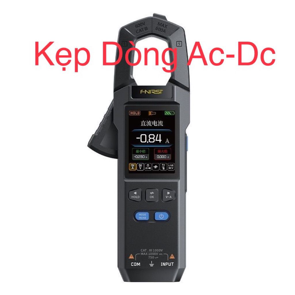 Đồng hồ kẹp dòng Ac Dc Fnirsi DMC-100