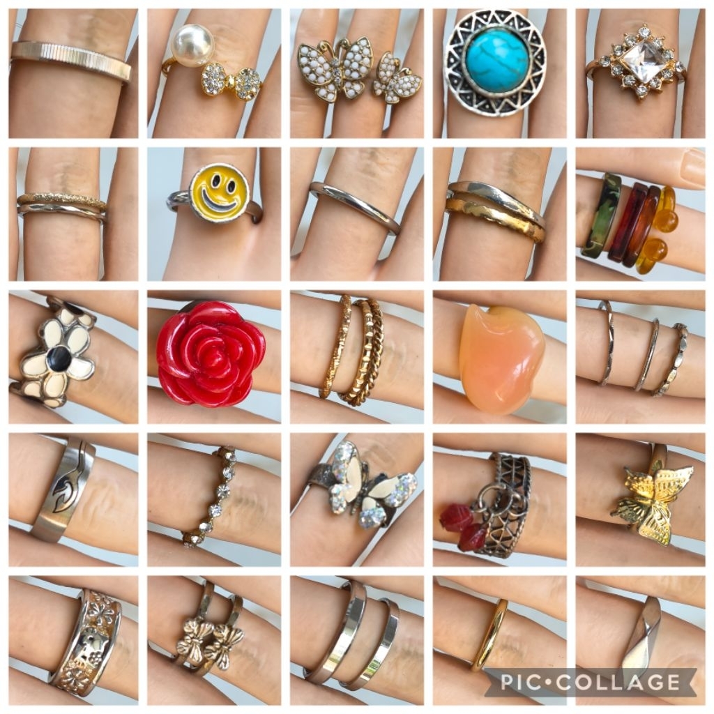 N12. Nhẫn si nhiều kiểu (used)