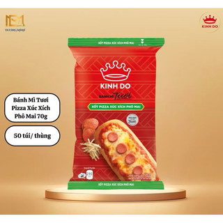 Compo 5-10 Bánh Mì Tươi Kinh Đô Pizza Xúc Xích Xốt Phô Mai x 70g ( Hàng Mới )