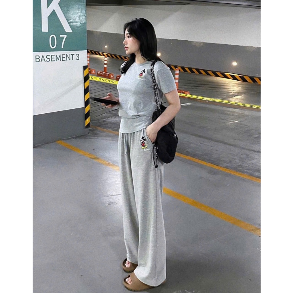 B160 - SET BỘ CỘC XÁM MICKY QUẦN SUÔNG