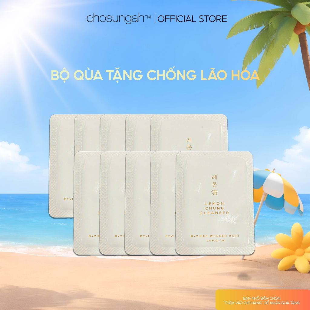 [QUÀ TẶNG] Sữa rửa mặt Lemon Chung Wonder Bath Lemon Chung Gel Cleanser 3ml