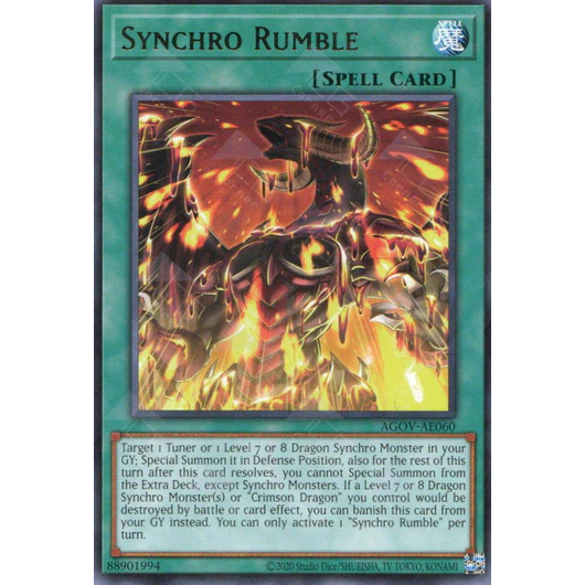 THẺ BÀI YUGIOH - Synchro Rumble - AGOV-AE060 -  R