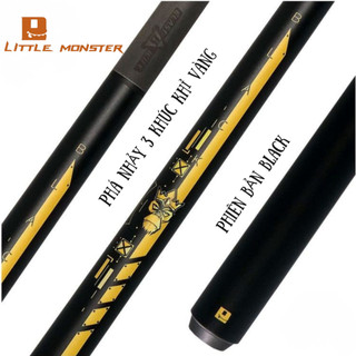 Gậy Cơ Bida Phá Nhảy Khỉ Vàng 3 Khúc Ngọn Full Carbon Cực Khoẻ Phiên bản Chuôi Đen - LTOMSTRE