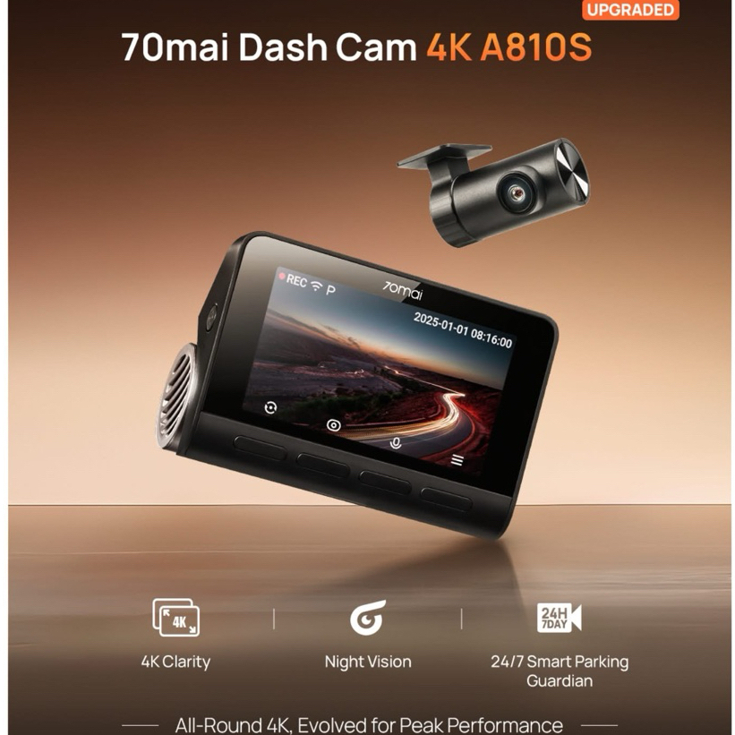 Camera hành trình 70Mai A810S 4K HDR - 70Mai A810S Quốc Tế