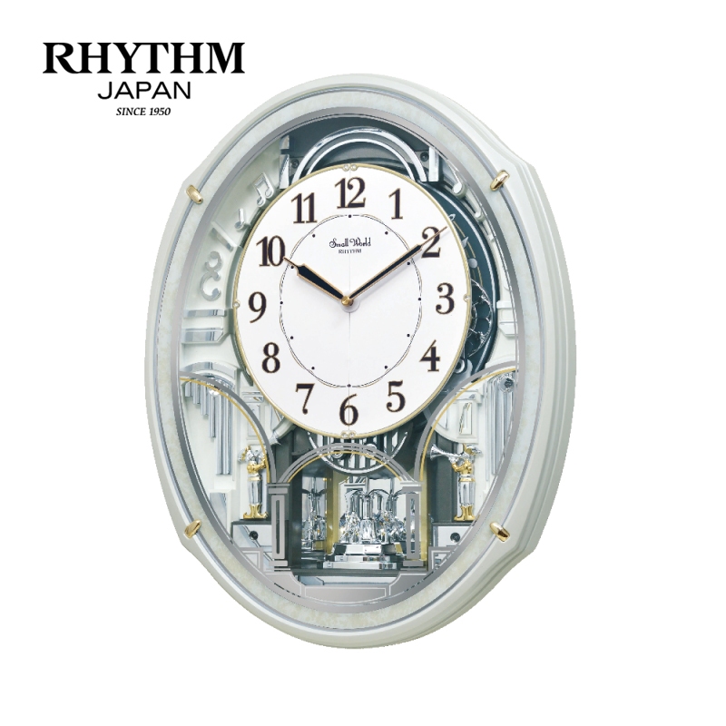 Đồng hồ Rhythm Magic Motion 4MH435WU03 Kt 38.9 x 49.9 x 10.8cm, Dùng PIN