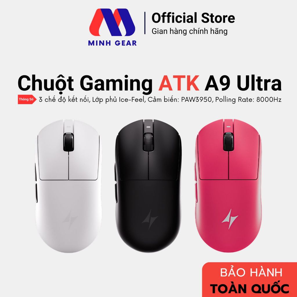 Chuột Gaming ATK A9 Ultra - Hàng Chính Hãng