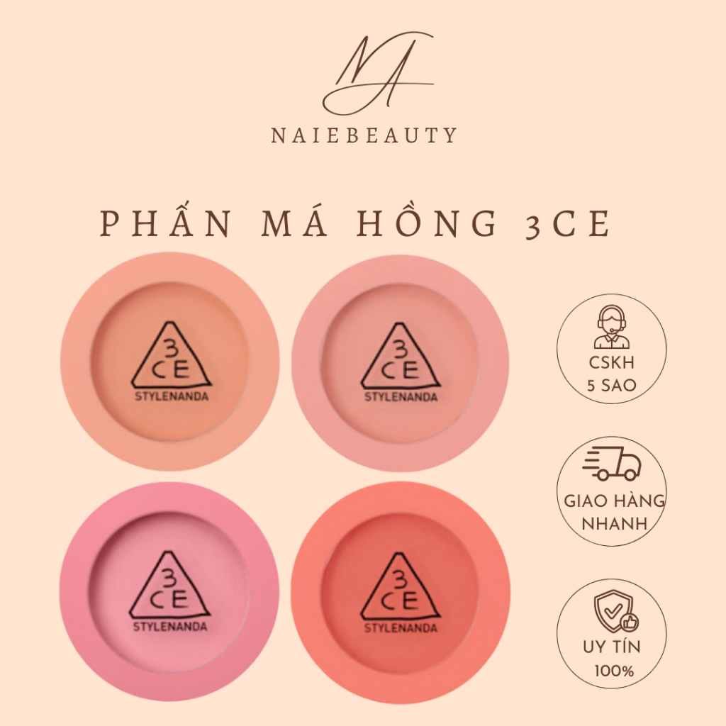 Phấn Má Hồng 3CE MOOD RECIPE FACE BLUSH Phấn Má 3CE - Naie.Beauty