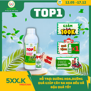 TOP1-Top1 chai 1000ml-Kinh Bắc-Phòng và ngừa thán thư, sương mai, ghẻ sẹo, đốm quả, thối rễ
