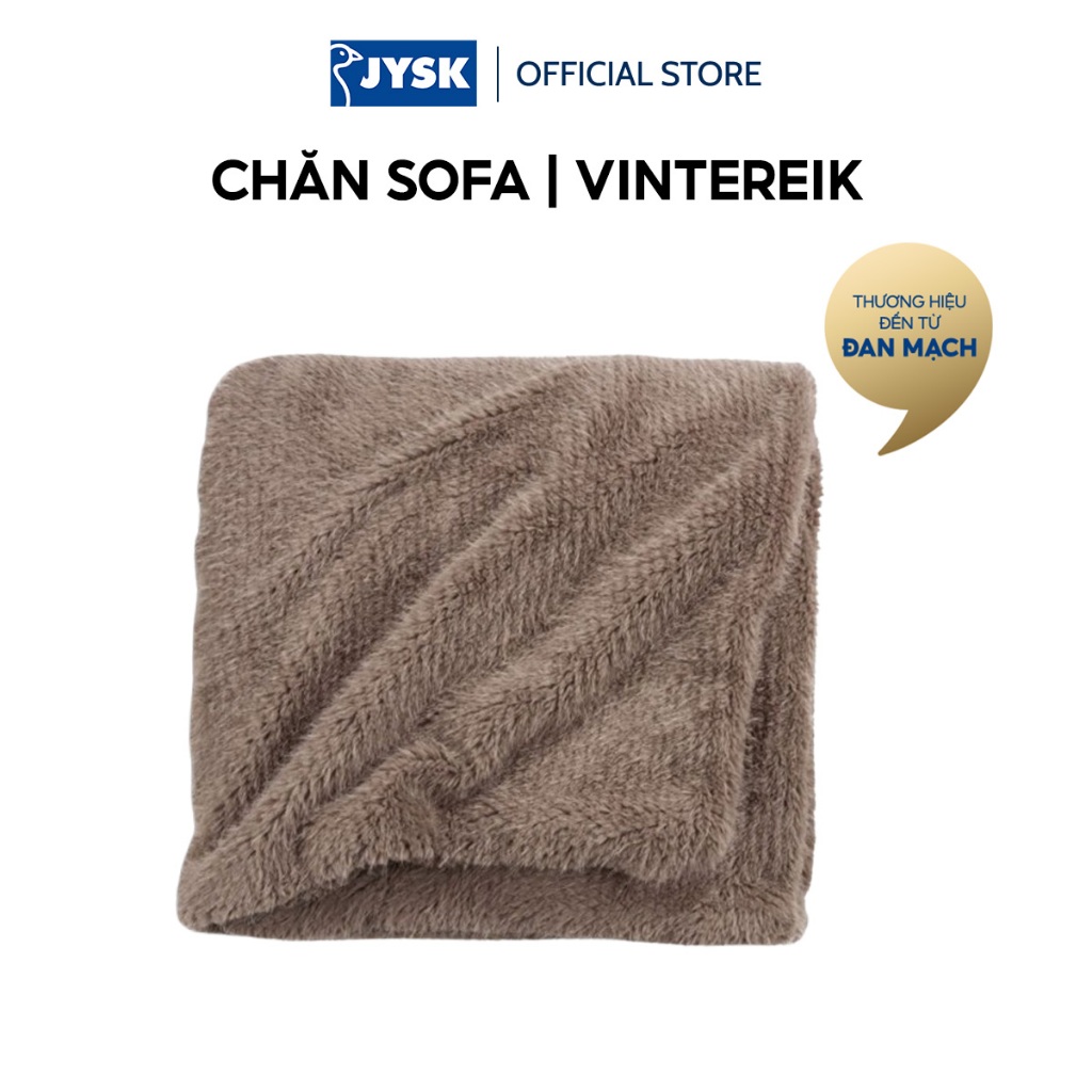 Chăn sofa | JYSK VINTEREIK | polyester | nâu | R130xD170cm