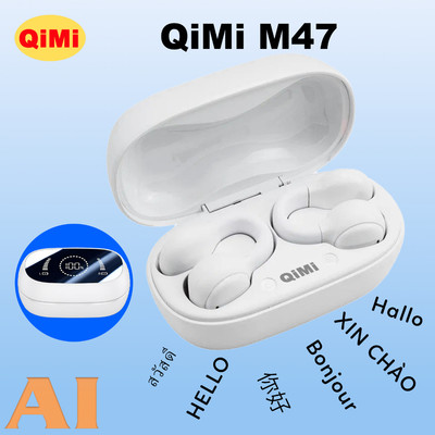 Tai Nghe AI Dịch Thuật QiMi M47 - Kết Nối Nhanh, Hỗ Trợ Nhiều Ngôn Ngữ, Thiết Kế Thoải Mái, Pin Khỏe