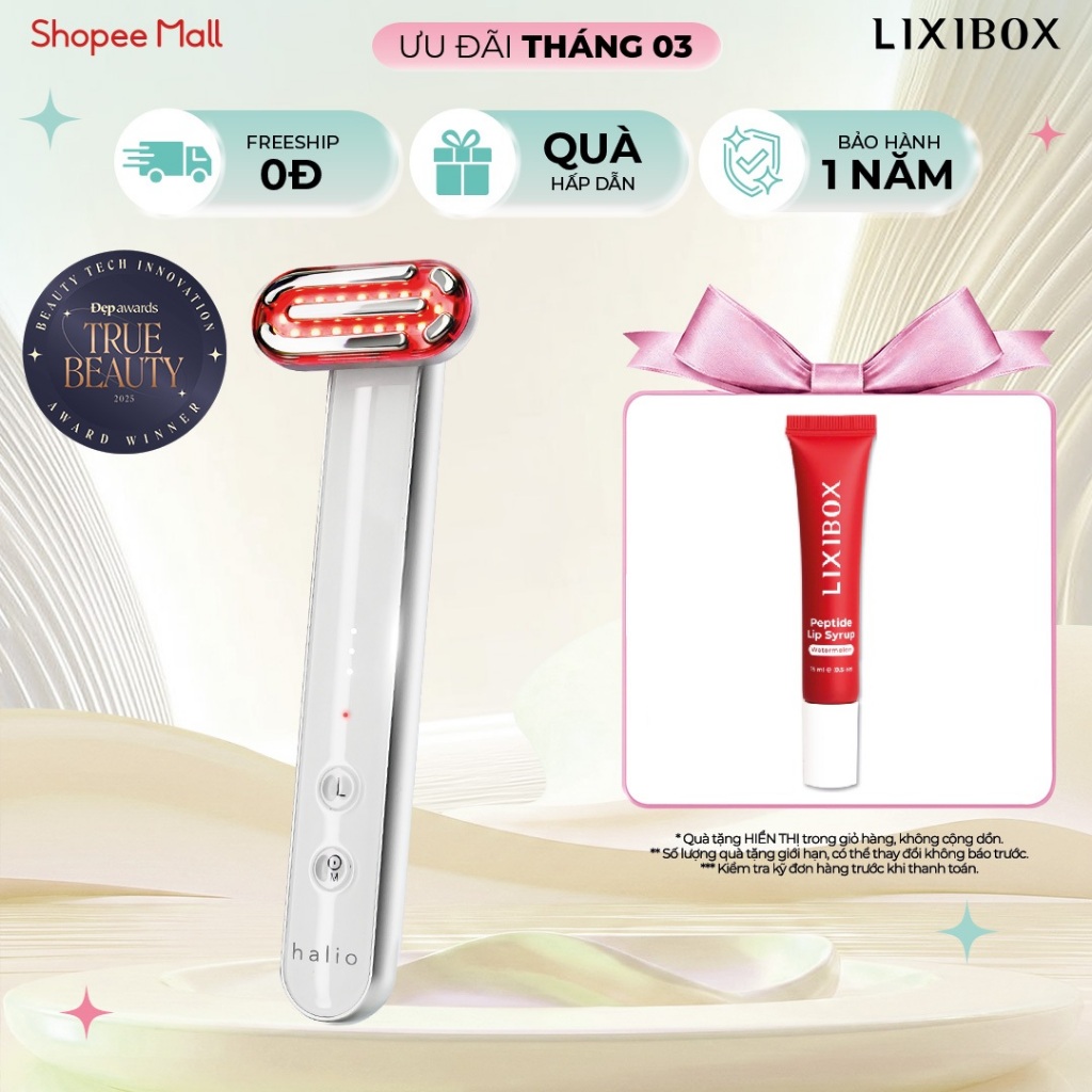Máy Ánh Sáng Đỏ Giúp Trẻ Hoá Da Halio Red Light Therapy Device 3 in 1