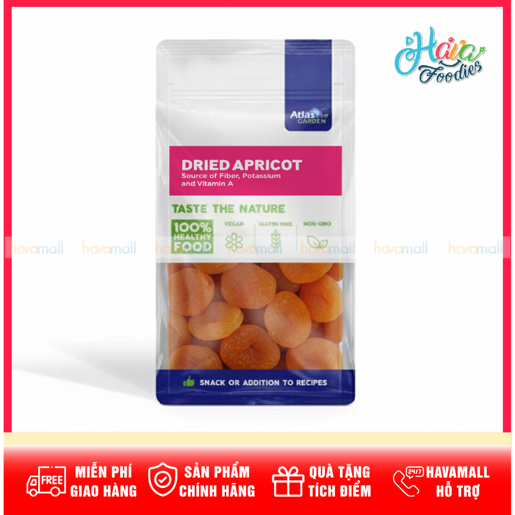 Mơ Vàng Sấy Dẻo Atlas Garden 265g – Atlas Garden Turkish Apricot