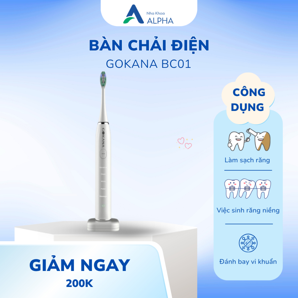 Bàn chải đánh răng điện Gokana BC01