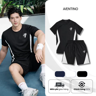 Bộ Đồ Thể Thao Nam Chất Liệu Tổ Ong Mắt Nhỏ Thấm Hút Mồ Hôi Hoạt Động Thể Thao Chạy Bộ Đá Bóng Aventino J35