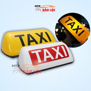 Mào TAXI Đế Nam Châm Cỡ To 29cm Cho Đến 35cm Gồm 2 Màu Vàng Và Trắng
