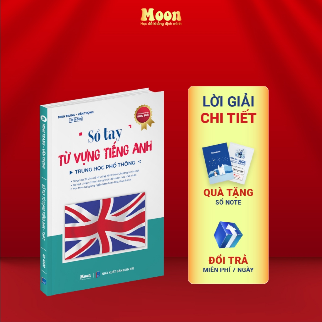 Sách - Sổ tay từ vựng tiếng anh trung học phổ thông - Moonbook