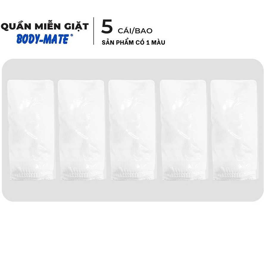 Combo 5 Quần Lót 1 Lần, Miễn Giặt Travel-Mate/Body-Mate ,Thoải Mái, Tiệt Trùng, Tiện Lợi