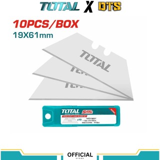 Bộ lưỡi dao TOTAL THT519001 19x61mm 10 lưỡi dao rọc cáp sắc bén thay thế dùng cho dao cắt đa năng