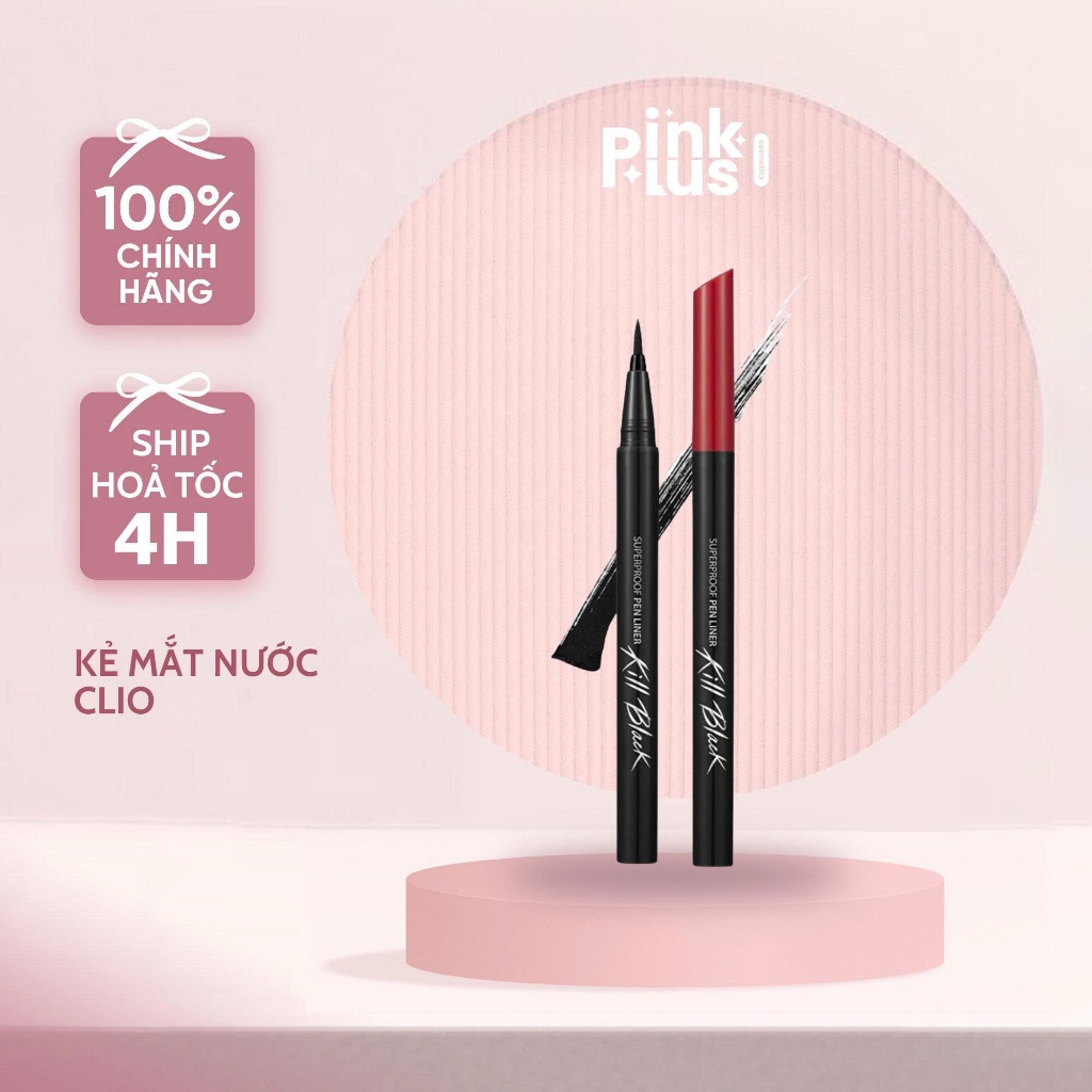 CLIO Kẻ Mắt Nước Clio Superproof Brush Liner Kill Black 0.55ml .#01 Black