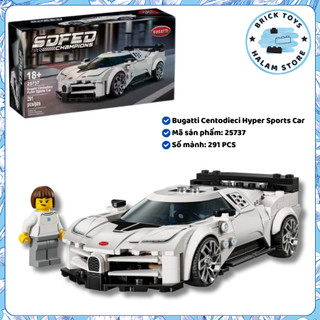 [BUGATTI] Mô hình xe đua thể thao Speed Champions Bugatti Centodieci Hyper Sports Car 25737
