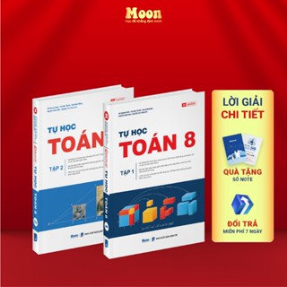 Sách toán lớp 8 chương trình mới, sách ID tự học toán kết nối tri thức, cánh diều, chân trời sáng tạo Moonbook