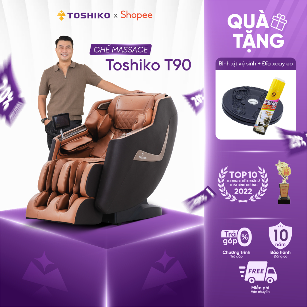 Ghế massage trị liệu toàn thân Toshiko T90 công nghệ scanbody mới