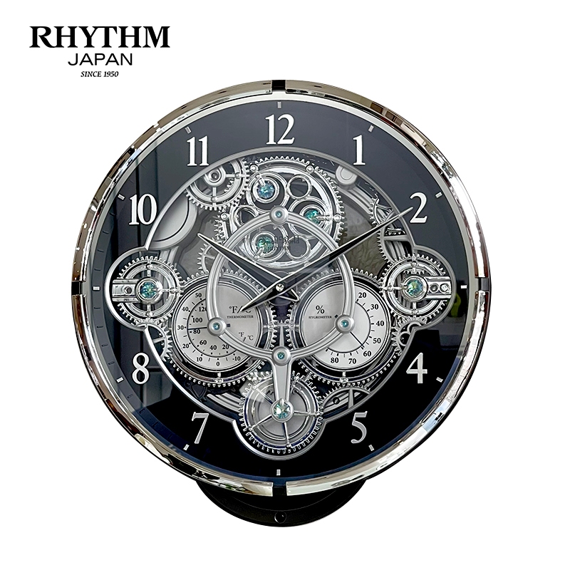 Đồng hồ Rhythm Magic Motion 4MH442WU08 – Kt 39.0 x 41.0 x 8.6cm. Dùng PIN.