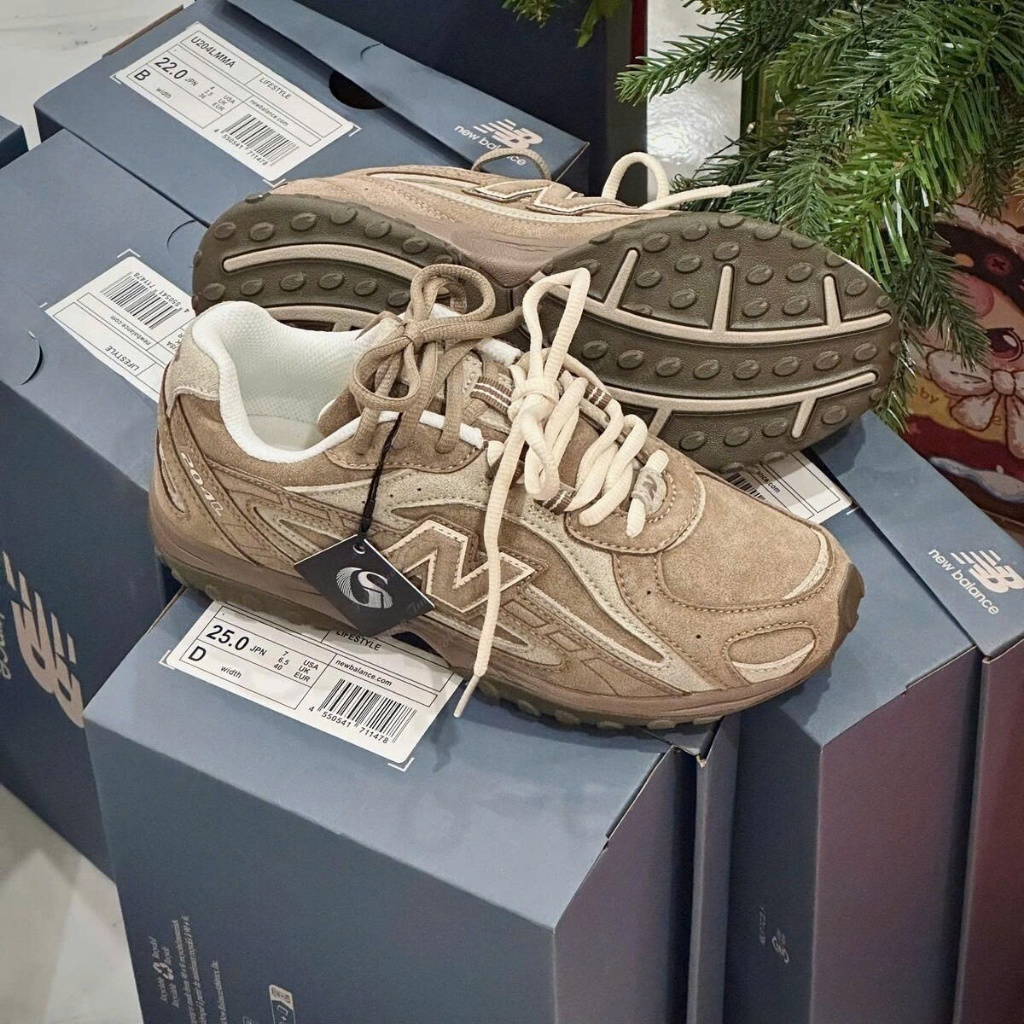 [Sale Chính Hãng] Giày Thể Thao NB 204L Mushroom Arid Stone Nâu Vintage Cực Đẹp