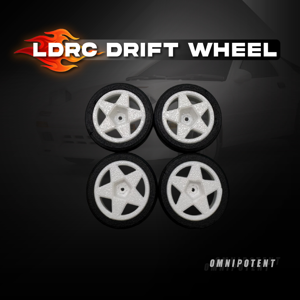 [ mod LDRC ] Bánh xe drift tối ưu cho xe LDRC 1/18 [ Chính Hãng Omnipotent ] Phụ kiện xe điều khiển 
