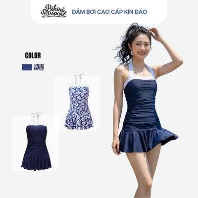 Đồ bơi một mảnh nữ kín đáo giấu bụng đi du lịch - Bikini Passport - BS282_NV