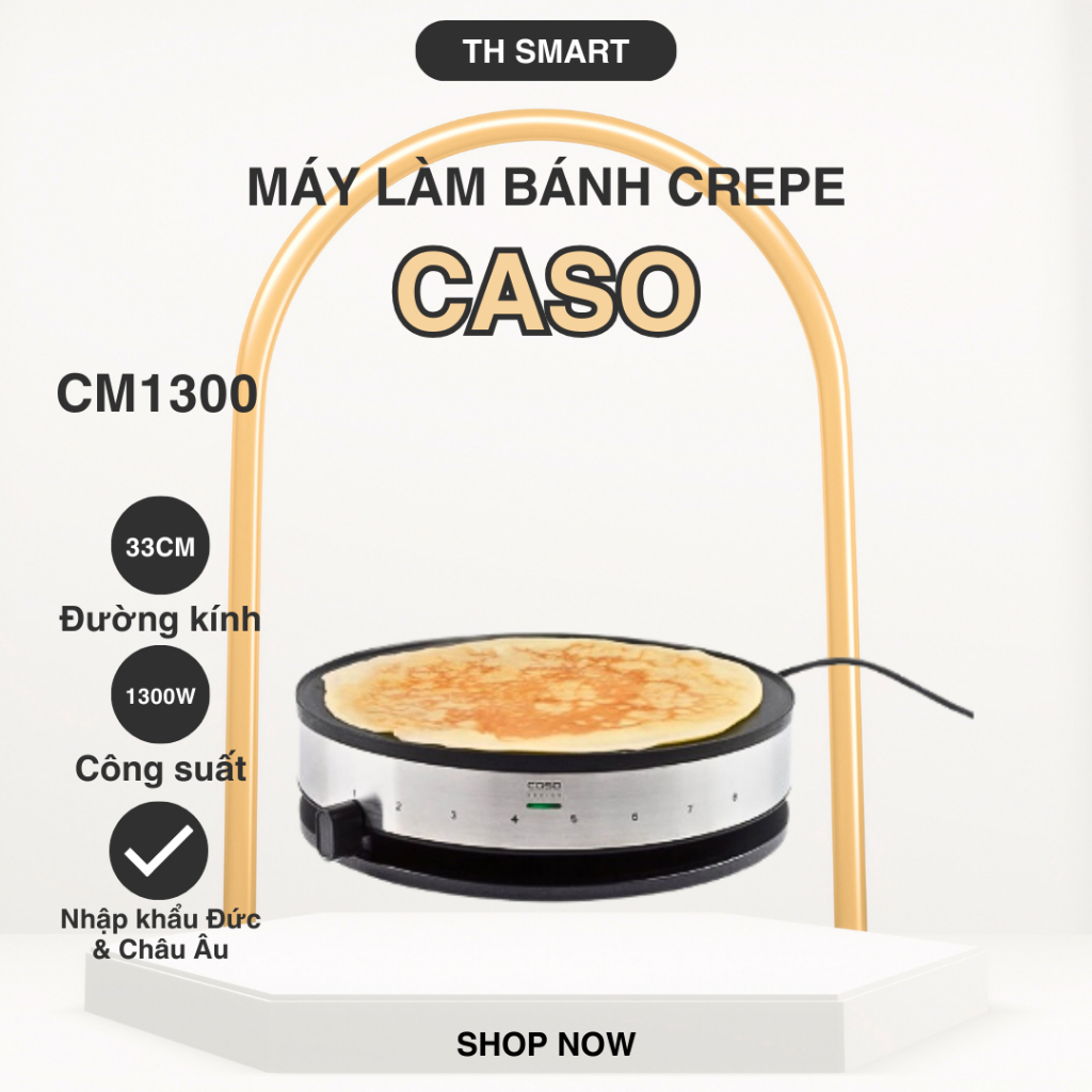 Máy Làm Bánh Crepe CASO CM1300 1300W Đường Kính 33cm