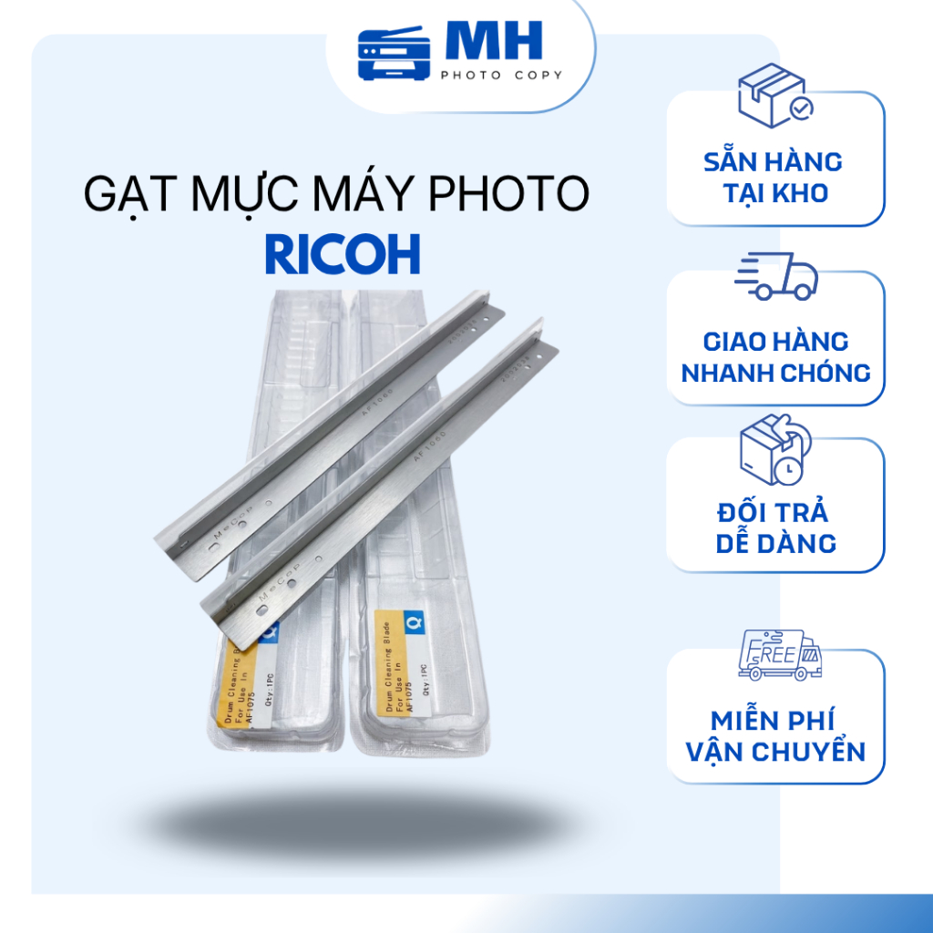 Gạt mực máy Photo Ricoh 1060/ 1075/ 2060/ 6500 7500/ 8000/ 6001/ 8001/ 6002/ 6502/ 7503