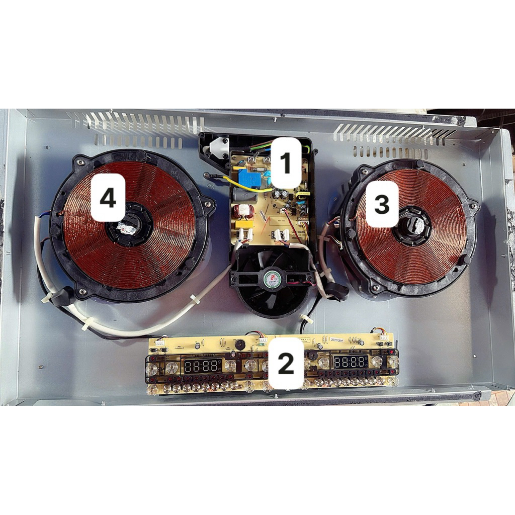 Linh kiện bếp điện Midea theo máy